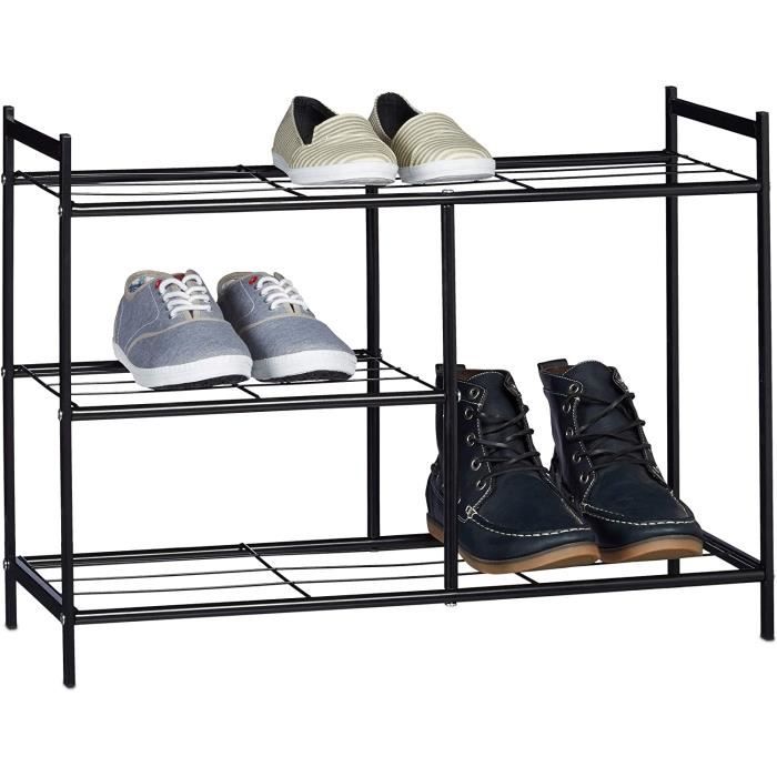 Meuble Chaussures Malea, Armoire à Chaussures Murale pour 16 Paires
