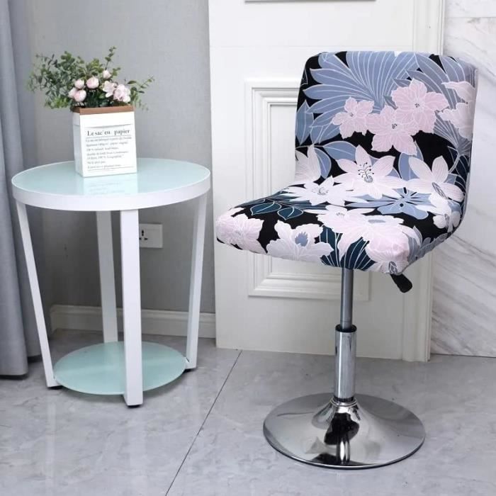 Lot De 4 Housses De Tabouret De Bar En Velours Extensible – Noir Luxe | Protection Douce Et Chic Pour Chaises Hautes De Cuisine Ou Comptoir