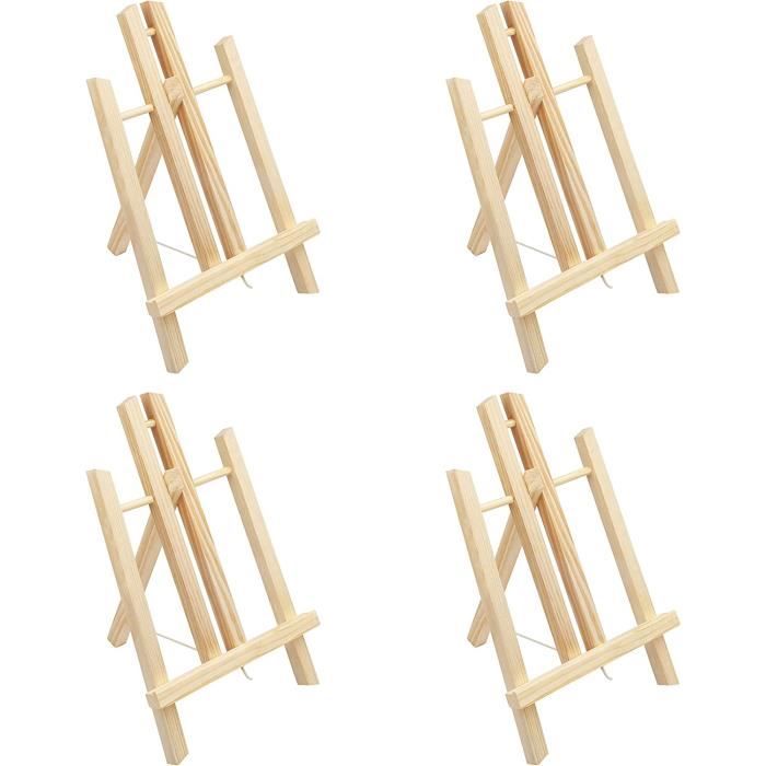 Chevalets De Table En Bois Belle Vous - Lot De 4, 30cm, Pour Toile, Photo Ou Dessin