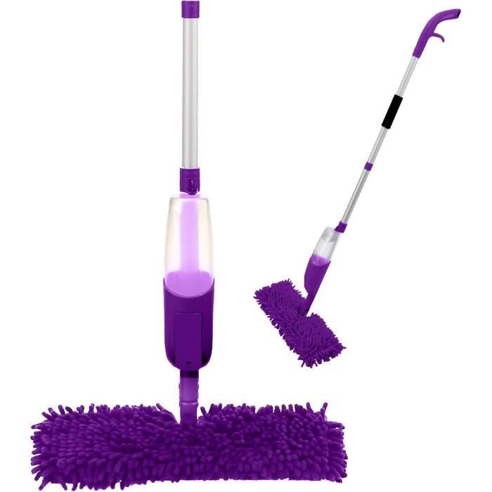 AJW-Balai Lave Sol Avec Vaporise,lavables Microfibre Balais Serpillère Pour Convient La Maison
