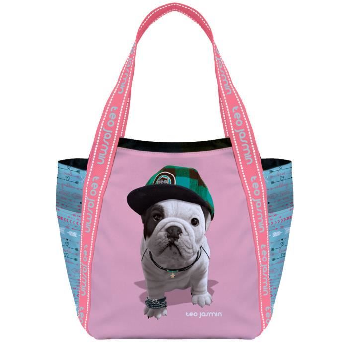 Grand Cabas Teo Jasmin Mood rose - Cdiscount Bagagerie - Maroquinerie