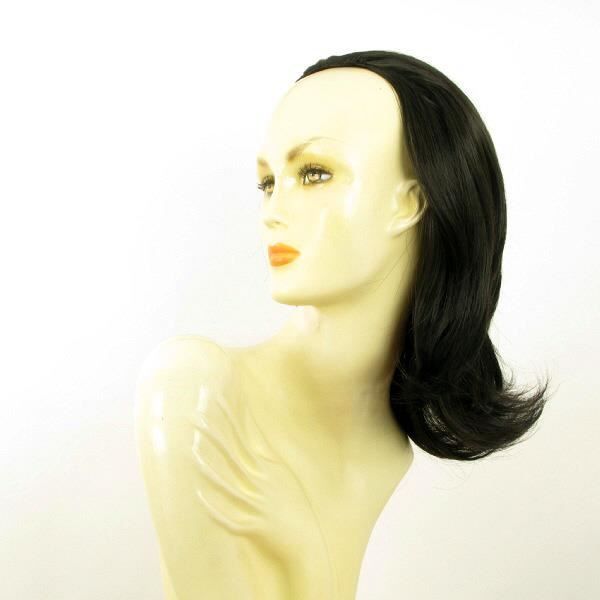 perruque demi tete cheveux humains