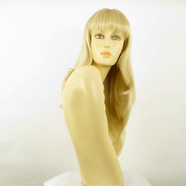 Perruque Femme MICKI - Longue Blonde Dorée 24B, Ondulée, Avec Bonnet Moyen