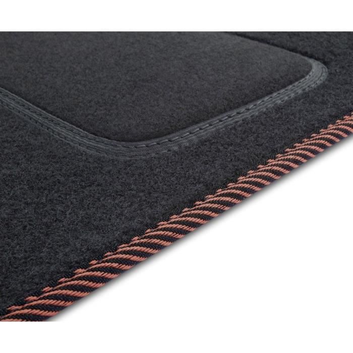 Tapis de Sol de Voiture pour Mazda 2 Hybrid 2022-2026 TPE Imperméable Noir 3Pcs