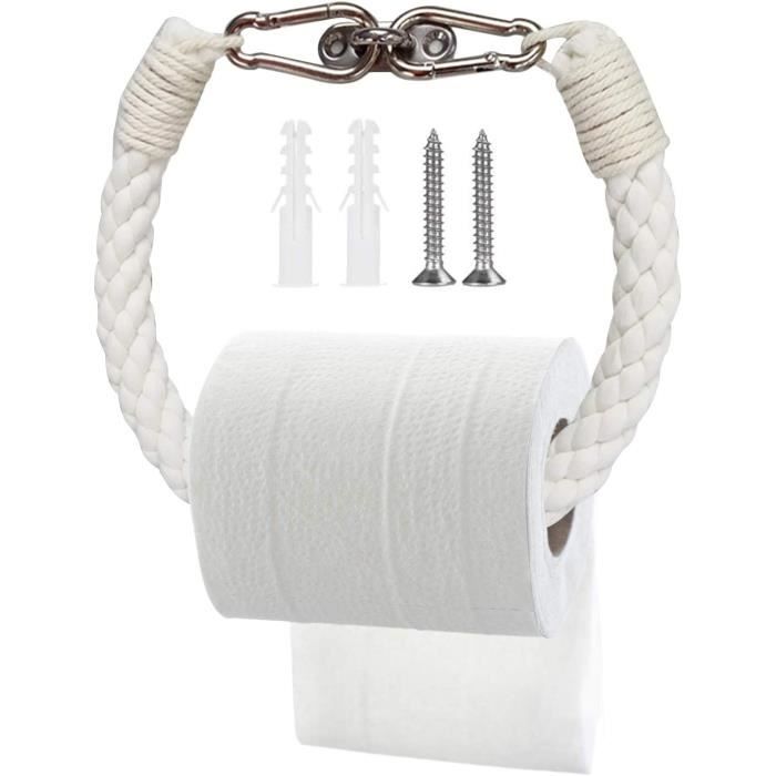accessoire de salle de bain support mural en corde pour porte-serviette en papier toilette porte-papier hygiénique en corde de chanvre Porte-rouleau de papier toilette 