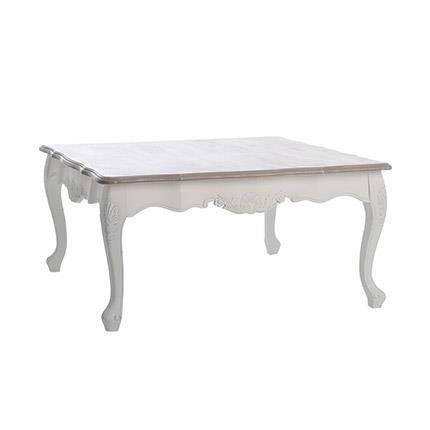 Table De Salon Style Baroque Blanche Achat Vente Table A