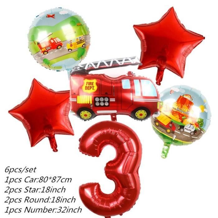 Pompier Theme Joyeux Anniversaire Banniere Pompier Pompier Moteur Guirlande Bruant Pour Enfa Modele Balloons 6pcs Jbhfcdb Achat Vente Banderole Banniere Cdiscount