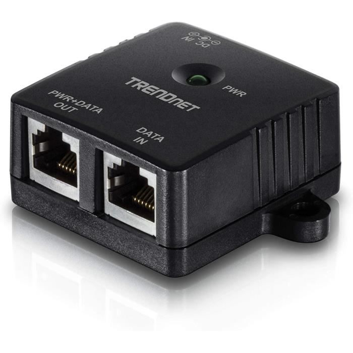 Injecteur PoE Gigabit TRENDnet 15.4W - Distance 100m | Compatible Caméras IP Et Points D'Accès