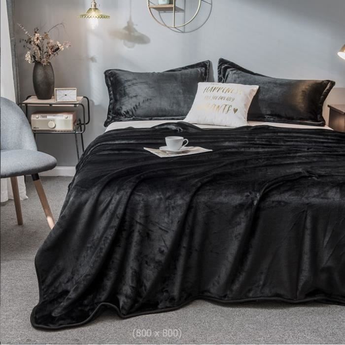 Couverture Polaire Heavyoff 150x200cm - Douce, Chaude, Jeté De Canapé, Rouge, Lavable En Machine