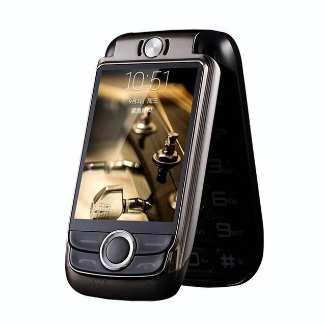 V998 Flip Double écran avancée téléphone Mobile Vibration écran Tactile