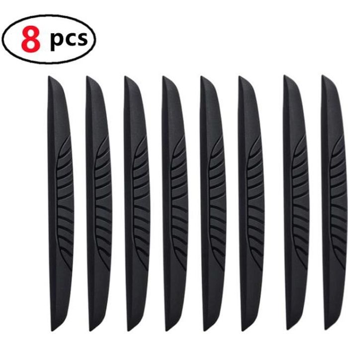 Protection Portière Voiture,Protection Bandes,Protection de l'impact Bord de Porte,Autocollant Voiture Protèges Portières,Noir,8pcs