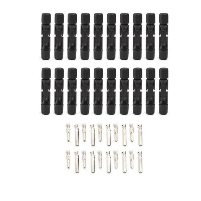 GTIWUNG 5 Paires Connecteurs PV Solaires - Kit Complet Avec Clés Pour Panneaux Photovoltaïques