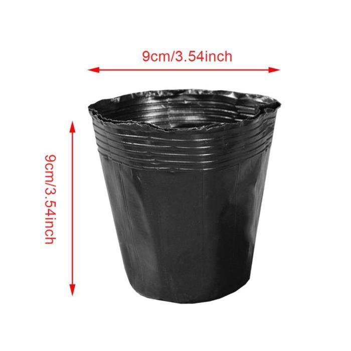 50 Pots De Fleurs Plastique 18 Cm (7 Pouces) Avec Drainage - Pour Semis, Pépinière, Jardinage