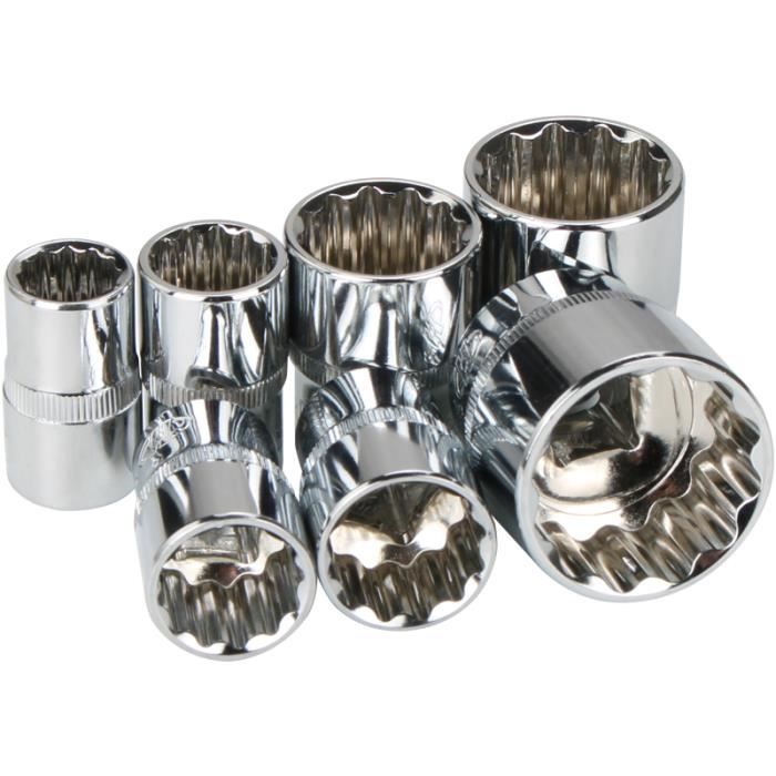 Tournevis XZN Vigor V2060 - Douille 12 Mm, Longueur 100 Mm, Embase 1/2 Pouce, Carré Creux 12,5 Mm - Qualité Pro