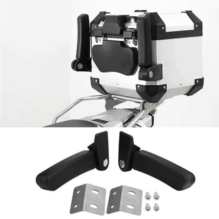 ARAMOX Accoudoir de passager de moto Kit daccoudoir de siège arrière de coffre supérieur pliant arrière de passager de moto