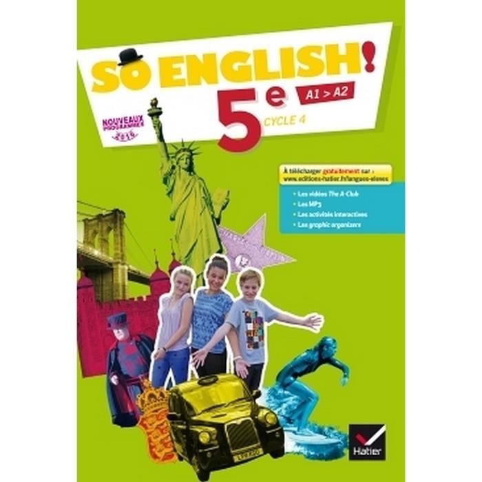 So English! - Anglais 5e - Livre élève - Cdiscount Librairie