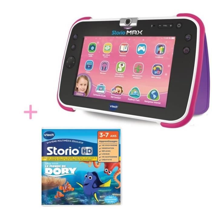 VTECH - Console Storio Max 2.0 5 Rose - Tablette Éducative Enfant 5 Pouces  + 1 Jeu Peppa Pig OFFERT - Cdiscount Jeux - Jouets