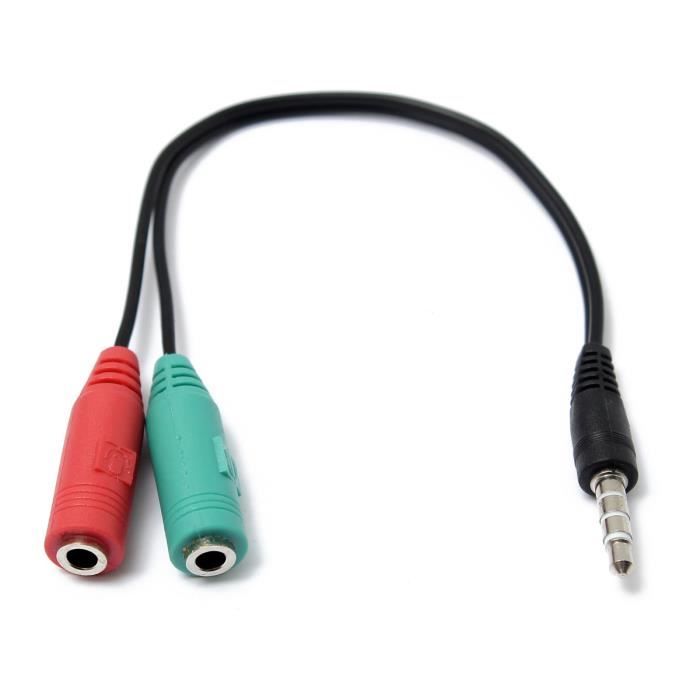 Adaptateur prise jack casque micro