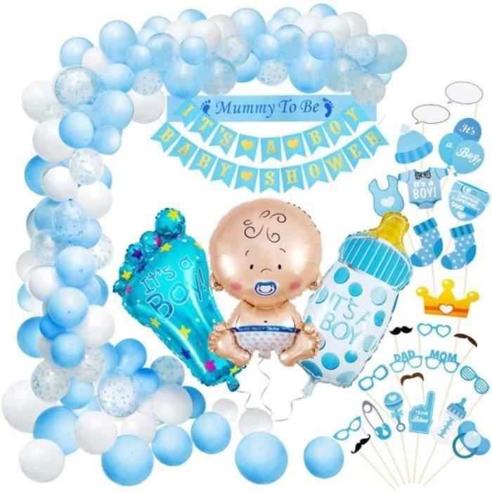 Bannière "Willkommen Baby" Avec Ours - Décoration Fête Naissance Neutre (Marron) - Carton Doublé, Facile à Accrocher