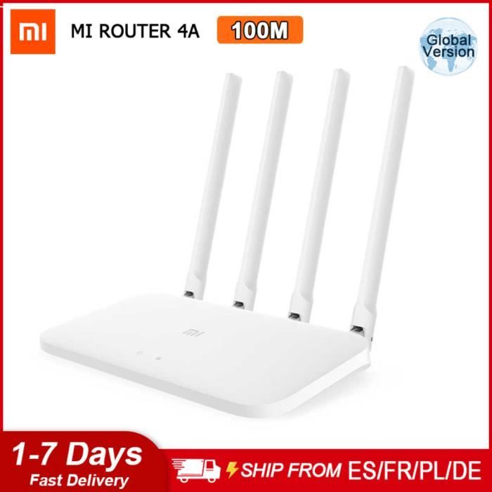 Xiaomi Mi Router 4A - Routeur WiFi Bi-Bande 1200Mbps | 4 Antennes | Version FR | Setup Easy