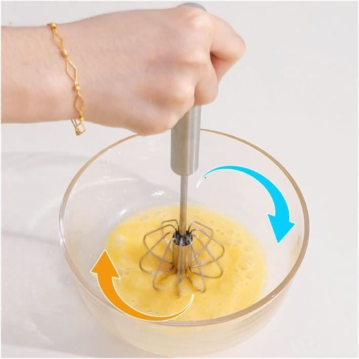 Ustensiles De Cuisine Batteur à Oeufs De Lait Fouet En Acier Inoxydable, Conception De Vague, Pour Battre Les Blancs D'oeufs Fouettés, Mélanger La Crème Légère Au Beurre, Etc