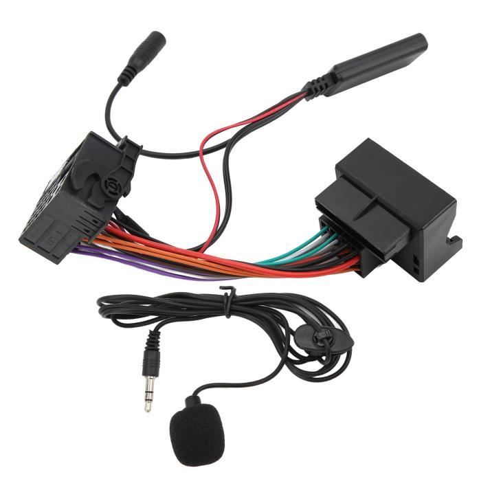 Adaptateur Bluetooth 5.0 - DILWE - Câble AUX pour Citroën C2 C3 C4 C6 - Compatible IOS - Streaming audio