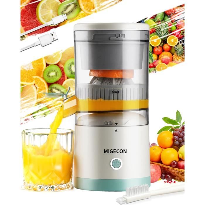 Presse-agrumes Sans Fil Rechargeable USB INN-694 – Rotation Automatique, Compact, Pour Oranges, Citrons – Facile à Nettoyer