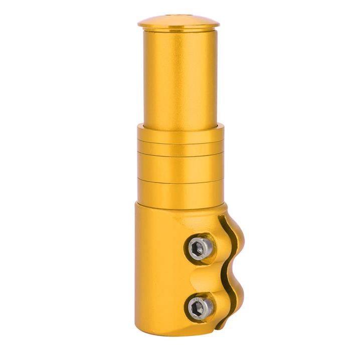 Potence De Guidon LERWAY - Extenseur VTT 120mm Pour Fourche 1-1/8" | Aluminium Noir, Hauteur Réglable
