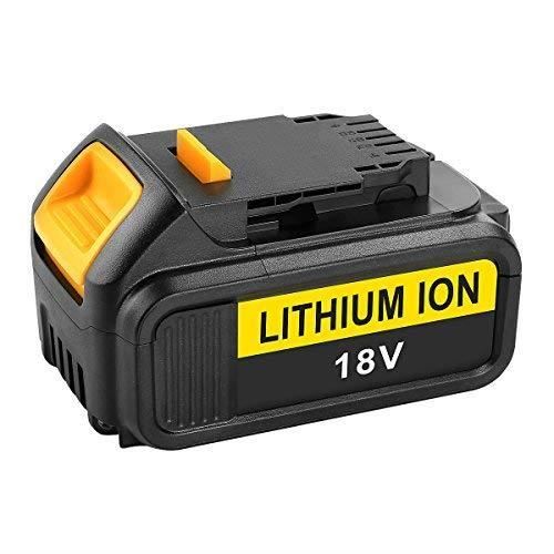 Batterie LED Li-ion Rechargeable 18V 5.0Ah pour Outils Dewalt DCB184 DCB204-2
