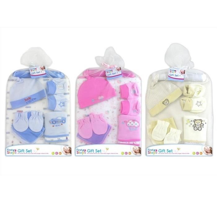 Coffret Cadeau De Naissance Bebe Fille 9 Pieces Rose Cdiscount Puericulture Eveil Bebe