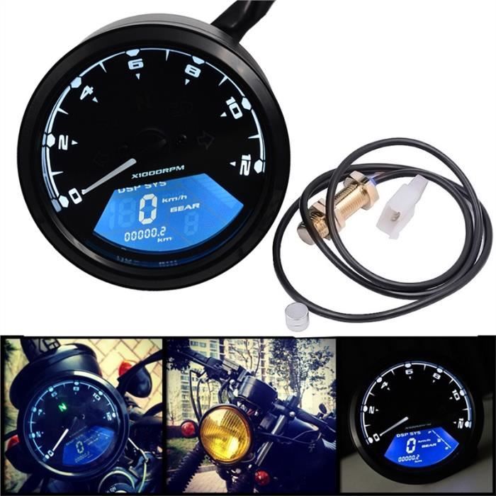 100 Rpm Universel Compteur Vitesse Moto Led Noir Cdiscount Auto 100 Rpm Universel Compteur Vitesse Moto Led Noir Cdiscount Auto