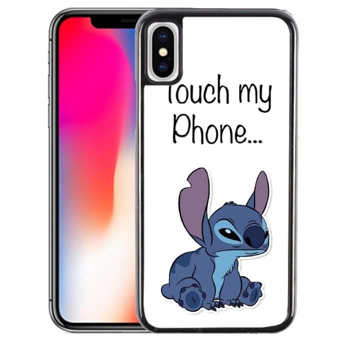 Coque iPhone XS Max Stitch Don't touch my phone - Cdiscount Téléphonie