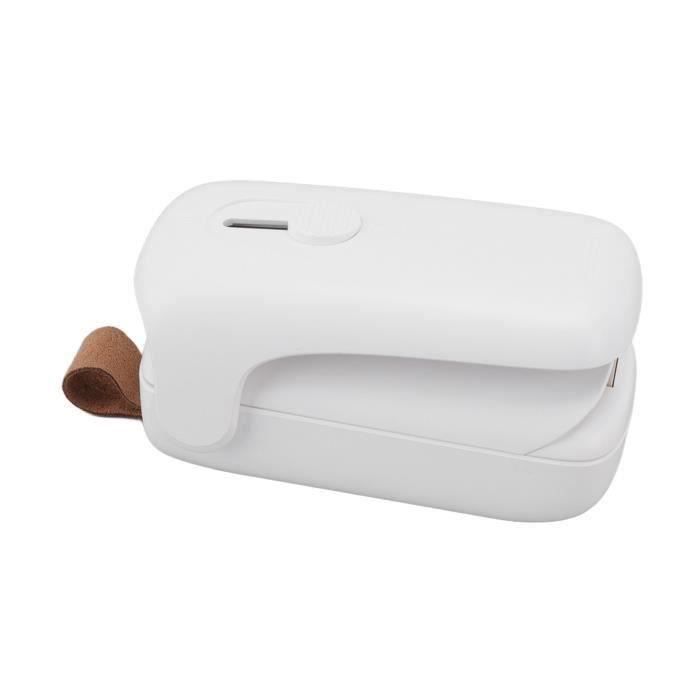 Mini scellant de sac, rechargeable 2 en 1, scellant à chaud avec cutter, refermeur de sacs portable, machine à sceller sous vide pour les collations