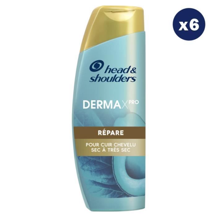 6 Shampoings DermaxPro Répare - Pour Cheveux Secs à Très Secs 225ml ...