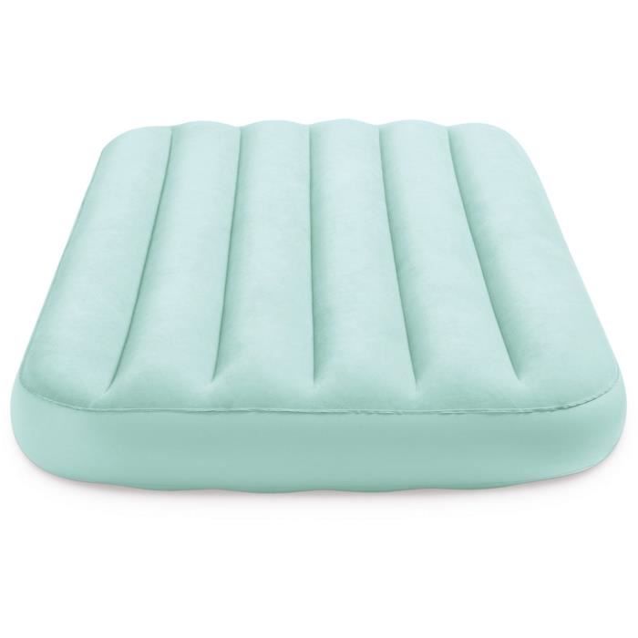 Matelas Gonflable Floque Pour Enfant Intex 157 X X 18 Cm Orange Cdiscount Sport