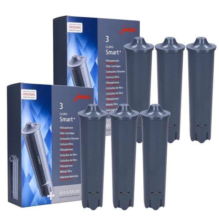 Meilleurs prix pour Filtre à Eau - JURA - CLARIS SMART+ - 6 Pièces - Capacité 40-65 Litres - Type Original