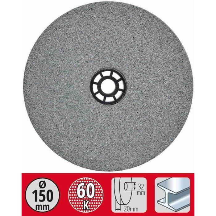 Meule grain fin diam.150x12 7x20mm - vue 2