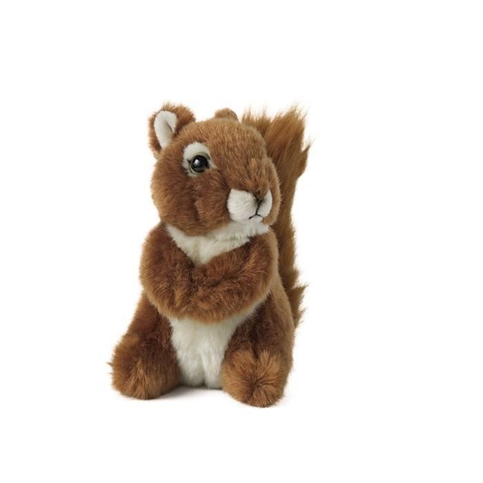Peluche écureuil 25 cm polyester collection DANS LA CAMPAGNE beige