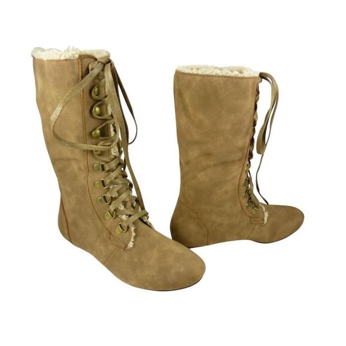 bottes lacets devant