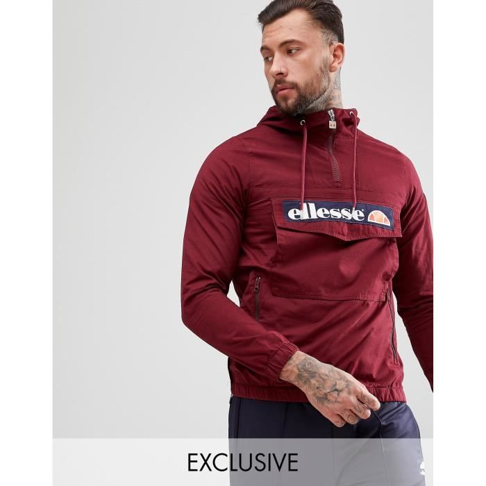Seasoning Bad luck margin Ellesse Veste à enfiler - Bordeaux RI0G1 Rouge - Cdiscount Prêt-à-Porter
