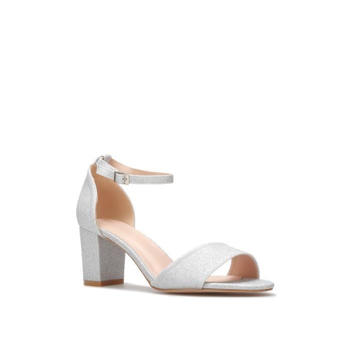 Talon carré pailleté clearance