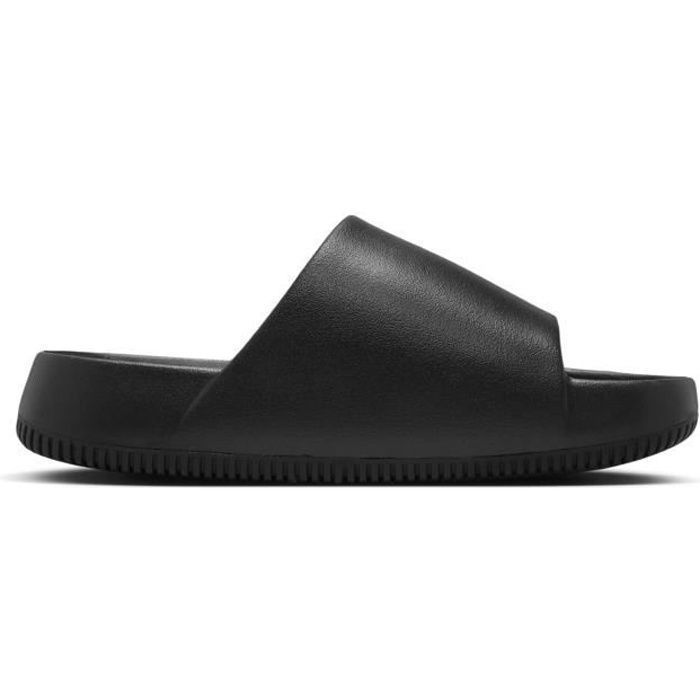 Sandale Nike W NIKE CALM SLIDE DX4816 001 Noir A elastique Adulte Plastique Mixte Basse Noir Cdiscount Chaussures