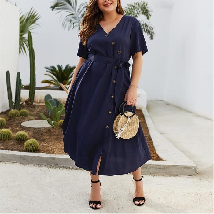 robe grande taille solde