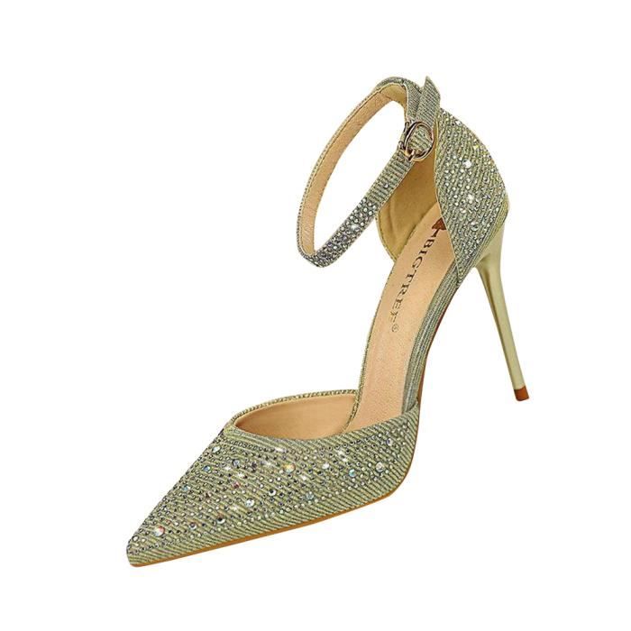 Chaussure talon strass 2025
