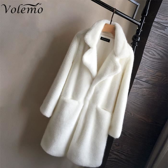 Manteau Femme Marina Rinaldi - Col Et Bordure En Vison, Laine Et Cachemire, Occasion Très Bon état