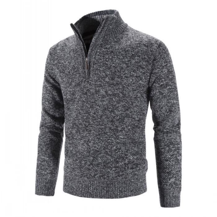 Pull gris hotsell foncé homme