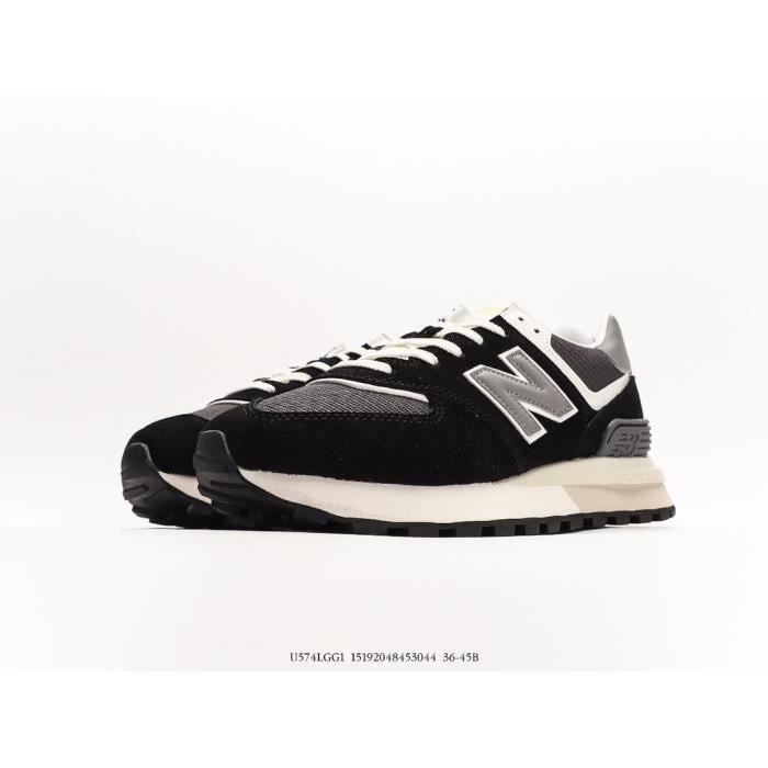 New Balance NB 574 U574LGG1 Black Grey Homme Femme Chaussures Entranement de Sport black