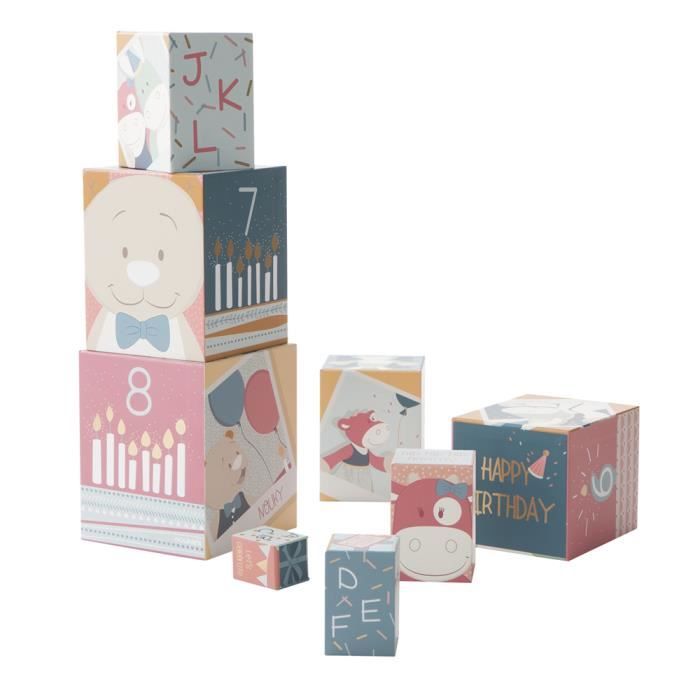 cube en carton a empiler