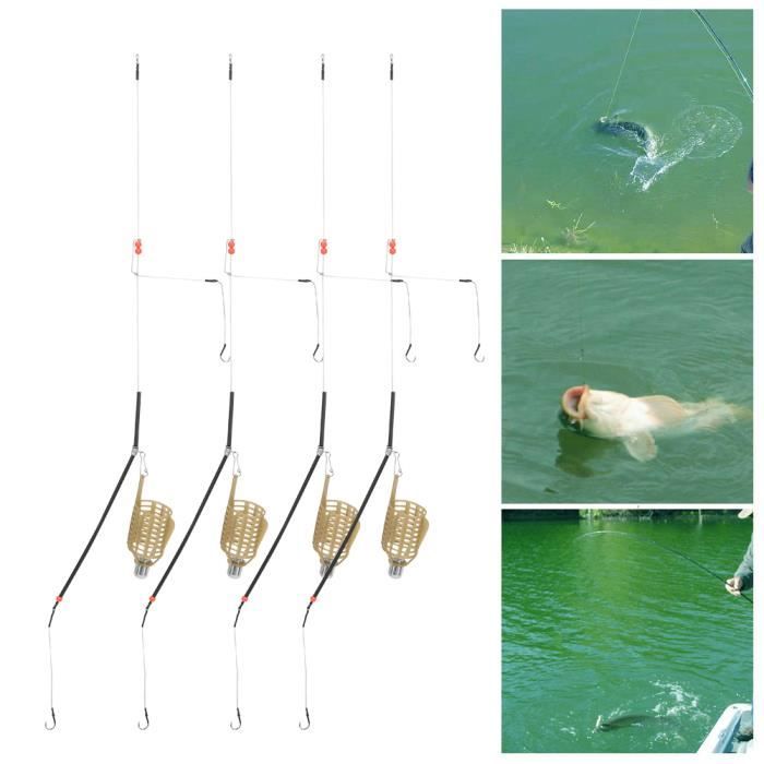 Realure Accessoires pour Feeder 4 en 1 Method Feeder de Pêche à la Carpe de 20g 30g 40g 50g 60g