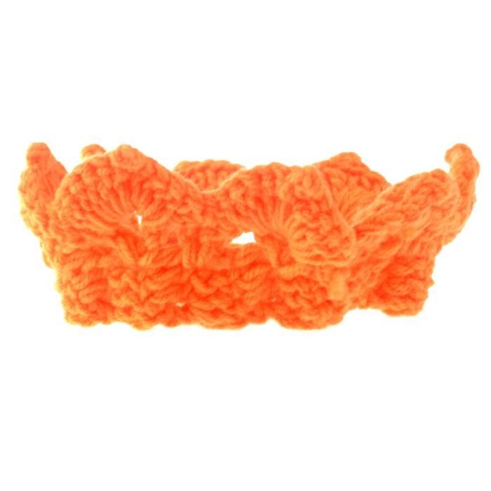 Nouveau Ne Mignon Bebe Fille Garcon Crochet Fait Main Tricote Couronne Chapeau Photographie Accessoire Orange Set De Soin Cdiscount Pret A Porter